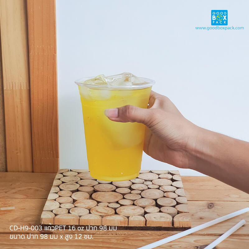 (ยกลัง) แก้วPET 16 oz ปาก 98 มม