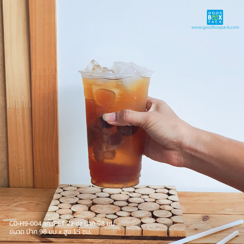 (ยกลัง) แก้วPET 22 oz ปาก 98 มม