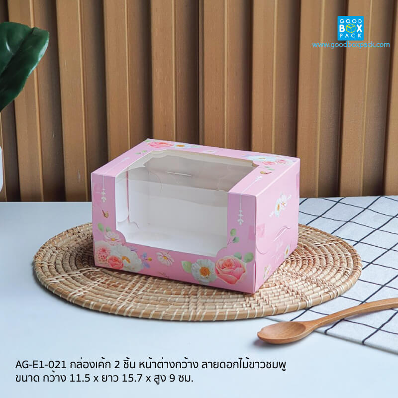 ลายดอกไม้ขาวชมพู
