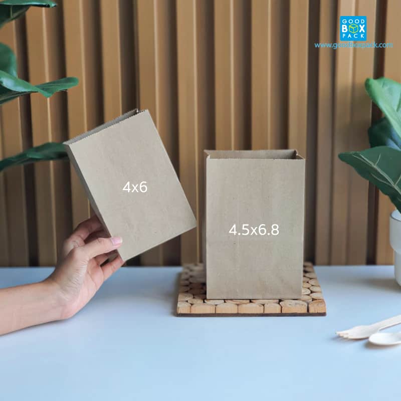 ถุงขนมคราฟท์ รุ่นECO ไซส์ A 4x6 นิ้ว - Image 2