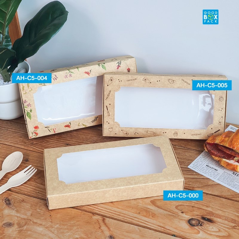 กล่องบราวนี่ 6 ชิ้น 11.5x22x3 cm